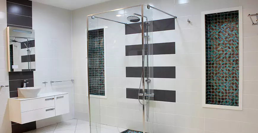 Modern Standing Shower Remodel in Naples