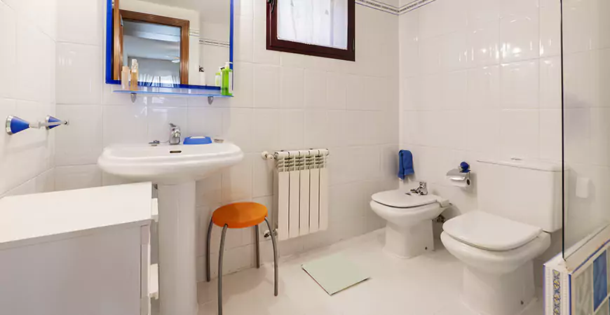 White Shower Remodel in Naples